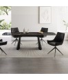 Table repas LEA céramique Nera 2m extensible 14 personnes Table repas LEA céramique Nera 2m extensible 14 personnes