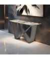 Console OMEGA céramique Lezzia pied sculptural Console OMEGA céramique Lezzia pied sculptural
