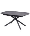 Table Repas GLORIA 1m60 céramique Shadow extensible 10 personnes