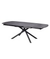 Table Repas GLORIA 1m60 céramique Shadow extensible 10 personnes