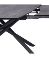Table Repas GLORIA 1m60 céramique Shadow extensible 10 personnes