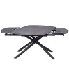 Table Repas GLORIA 1m60 céramique Shadow extensible 10 personnes