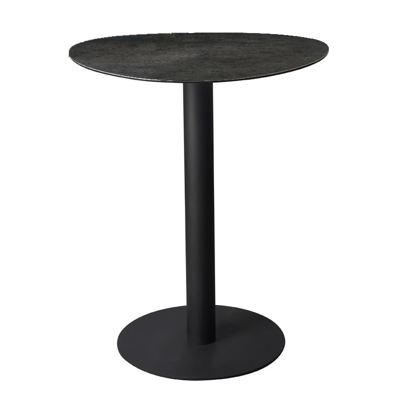 Mange debout NORA plateau ceramique Acier Corten organique pied metal industriel chic