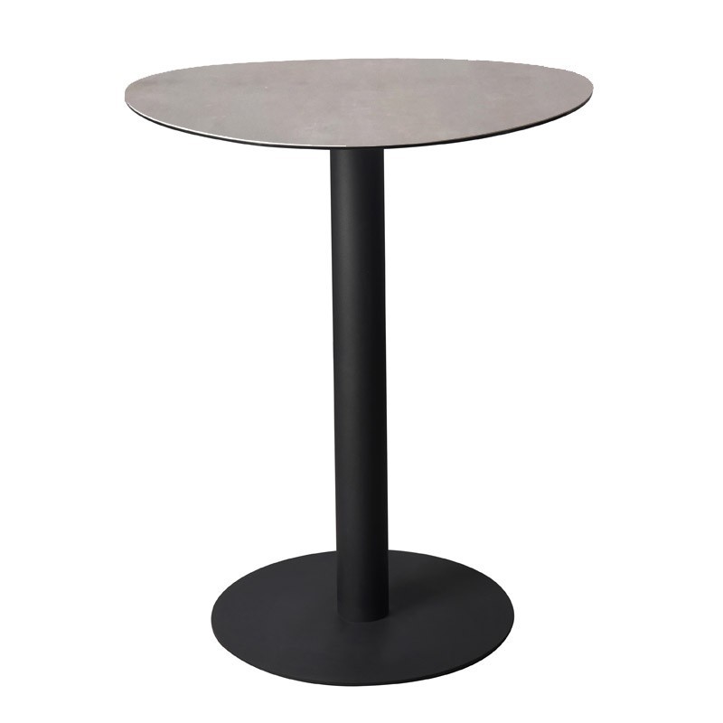 Mange debout NORA plateau ceramique Shadow organique pied metal industriel chic