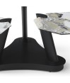 Table basse DAHLIA 3 plateaux pivotants céramique Cold Jade Table basse DAHLIA 3 plateaux pivotants céramique Cold Jade