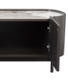 Meuble TV JOHANA bronze minimalisme raffiné Meuble TV JOHANA bronze minimalisme raffiné