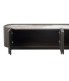 Meuble TV JOHANA bronze minimalisme raffiné Meuble TV JOHANA bronze minimalisme raffiné