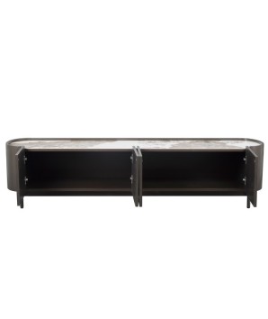 Meuble TV JOHANA bronze minimalisme raffiné