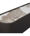 Meuble TV JOHANA bronze minimalisme raffiné Meuble TV JOHANA bronze minimalisme raffiné