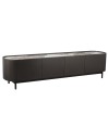 Meuble TV JOHANA bronze minimalisme raffiné Meuble TV JOHANA bronze minimalisme raffiné