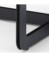 Table basse ovale BEAULIEU verre martelé Table basse ovale BEAULIEU verre martelé