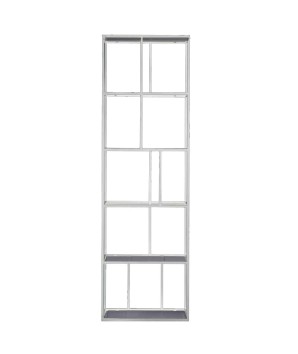 Etagère VISTA blanche petit modèle verre fume design industriel esprit loft