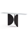 Console ZEN plateau jade minimaliste et pieds sculptural