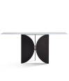 Console ZEN plateau jade minimaliste et pieds sculptural