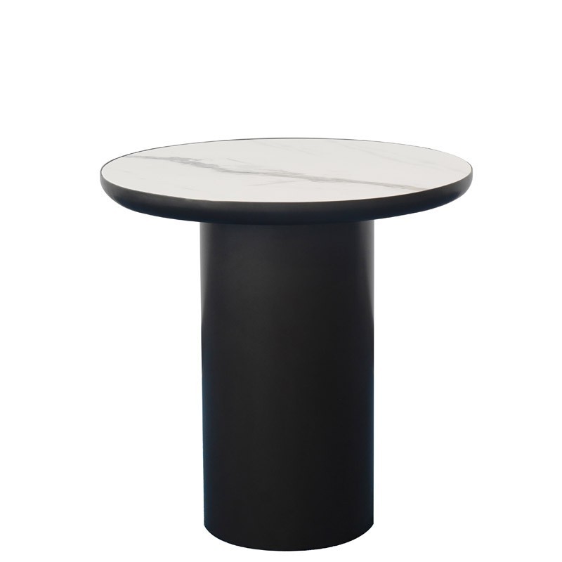 bout de canapé marbre OTELLO pied bronze cylindrique bout de canapé marbre OTELLO pied bronze cylindrique