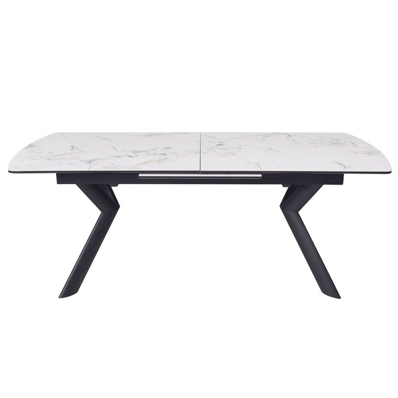 Table repas NINA céramique jade extensible 8/10 convives Table repas NINA céramique jade extensible 8/10 convives