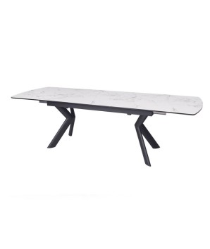 Table repas NINA céramique jade extensible 8/10 convives