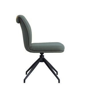 Lot 2 Chaises Pivotantes NINA Vert - Design Moderne