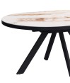Table repas NATALIA allonges papillon Golden stone 8 personnes Table repas NATALIA allonges papillon Golden stone 8 personnes