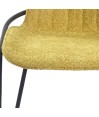 Lot de 2 chaises NATALIA Tissu matelassé Curry so 70’s Lot de 2 chaises NATALIA Tissu matelassé Curry so 70’s