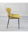 Lot de 2 chaises NATALIA Tissu matelassé Curry so 70’s Lot de 2 chaises NATALIA Tissu matelassé Curry so 70’s