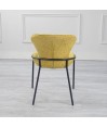 Lot de 2 chaises NATALIA Tissu matelassé Curry so 70’s Lot de 2 chaises NATALIA Tissu matelassé Curry so 70’s
