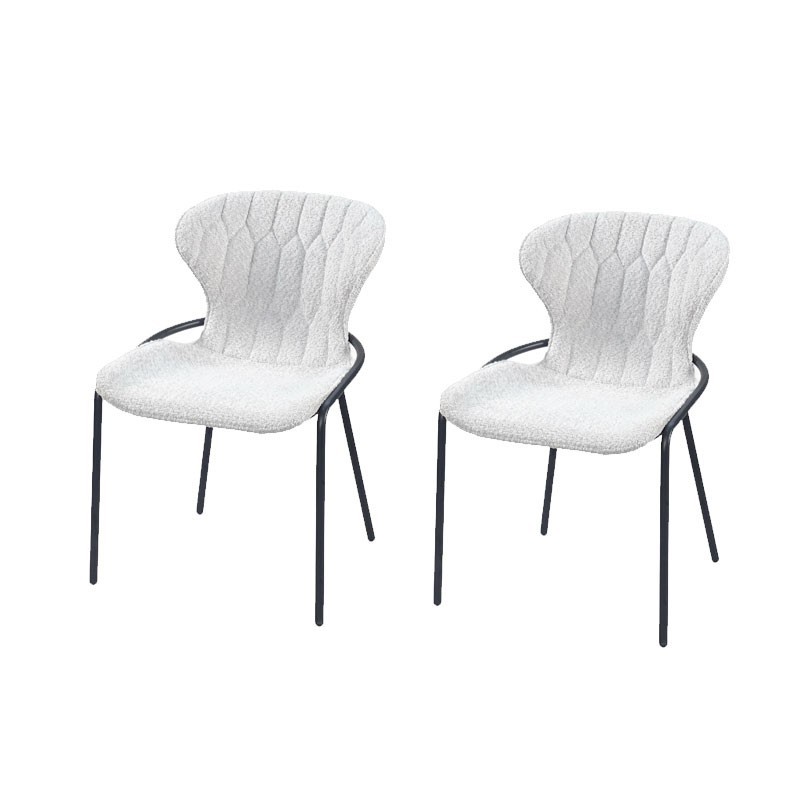 Chaises de table à manger NATALIA Tissu matelassé Beige so 70’s. Lot de 2 Chaises de table à manger NATALIA Tissu matelassé Beige so 70’s. Lot de 2