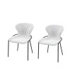 Chaises de table à manger NATALIA Tissu matelassé Beige so 70’s. Lot de 2 Chaises de table à manger NATALIA Tissu matelassé Beige so 70’s. Lot de 2