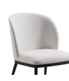 Lot de 2 fauteuils pivotants LAETITIA simili cuir Blanc Mid-Century Lot de 2 fauteuils pivotants LAETITIA simili cuir Blanc Mid-Century