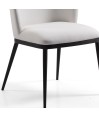 Lot de 2 fauteuils pivotants LAETITIA simili cuir Blanc Mid-Century Lot de 2 fauteuils pivotants LAETITIA simili cuir Blanc Mid-Century