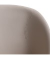 Lot de 2 fauteuils pivotants LAETITIA simili cuir Beige Mid-Century Lot de 2 fauteuils pivotants LAETITIA simili cuir Beige Mid-Century