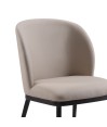 Lot de 2 fauteuils pivotants LAETITIA simili cuir Beige Mid-Century Lot de 2 fauteuils pivotants LAETITIA simili cuir Beige Mid-Century