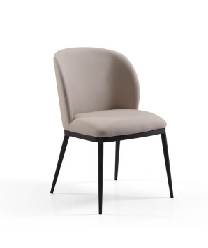 lot 2 fauteuils pivotants LAETITIA similicuir beige pied métal mid century