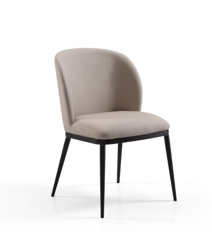 lot 2 fauteuils pivotants LAETITIA similicuir beige pied métal mid century
