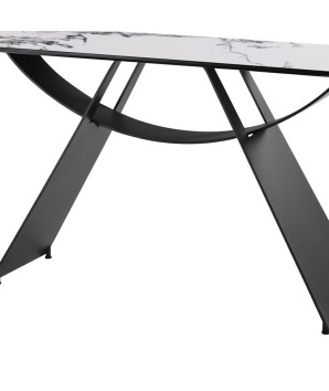 console jeanne rectangulaire design detail pied sculptural céramique Yunshan