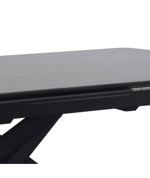 table repas emilia pied étoilé industriel chic 10 personnes céramique grey stone mécanisme