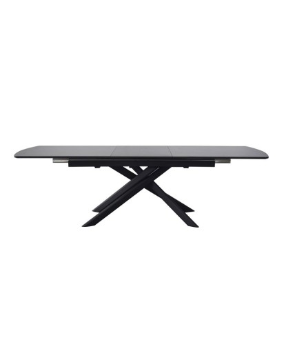 Table Repas Emilia céramique Grey Stone extensible 10 personnes