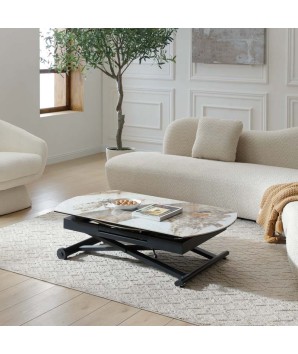 Table Relevable STAND UP Céramique Pandora rectangulaire ronde