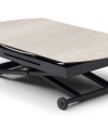 Table relevable STAND UP polymorphe Travertin