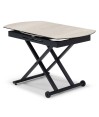 Table relevable STAND UP polymorphe Travertin