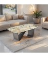 Table basse OMEGA céramique Lezzia pied Sculptural Table basse OMEGA céramique Lezzia pied Sculptural