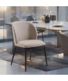 Lot de 2 fauteuils pivotants LAETITIA simili cuir Beige Mid-Century Lot de 2 fauteuils pivotants LAETITIA simili cuir Beige Mid-Century