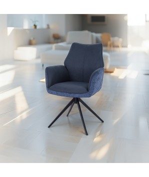 fauteuils pivotants ELISA Bleu dans salon