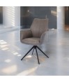 Lot de 2 fauteuils pivotants ELISA Gris