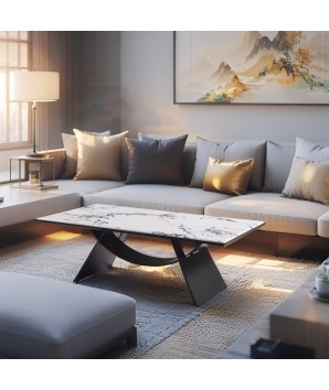 Table basse JEANNE  céramique Yunshan dans salon