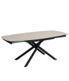 Table Repas GLORIA 1m60 céramique Travertin extensible 10 personnes Table Repas GLORIA 1m60 céramique Travertin extensible 10 personnes