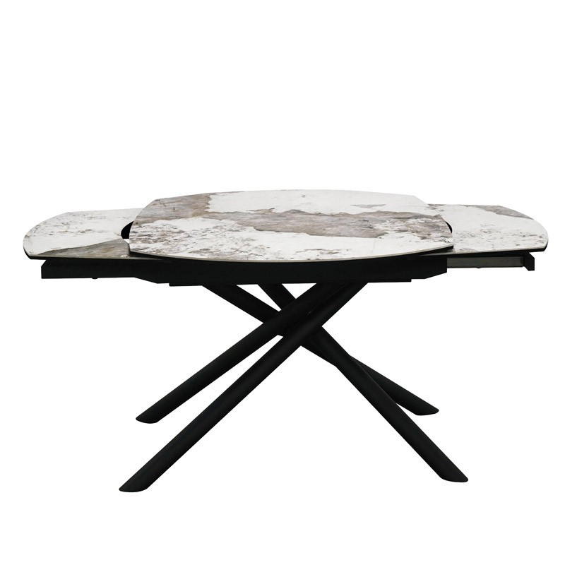 Table Repas GLORIA 1m60 céramique Pandora extensible 10 personnes Table Repas GLORIA 1m60 céramique Pandora extensible 10 personnes