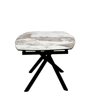 Table repas GLORIA 1m60 extensible 10 personnes céramique Pandora vue face