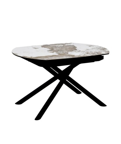 Table Repas GLORIA 1m60 céramique Pandora extensible 10 personnes