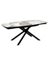 Table Repas GLORIA 1m60 céramique Pandora extensible 10 personnes Table Repas GLORIA 1m60 céramique Pandora extensible 10 personnes